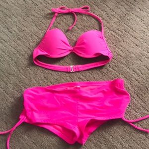 XS pink bikini